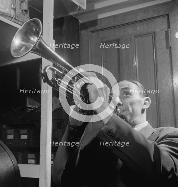 Portrait of Wingy Manone, William P. Gottlieb's office, New York, N.Y., 1946. Creator: William Paul Gottlieb.
