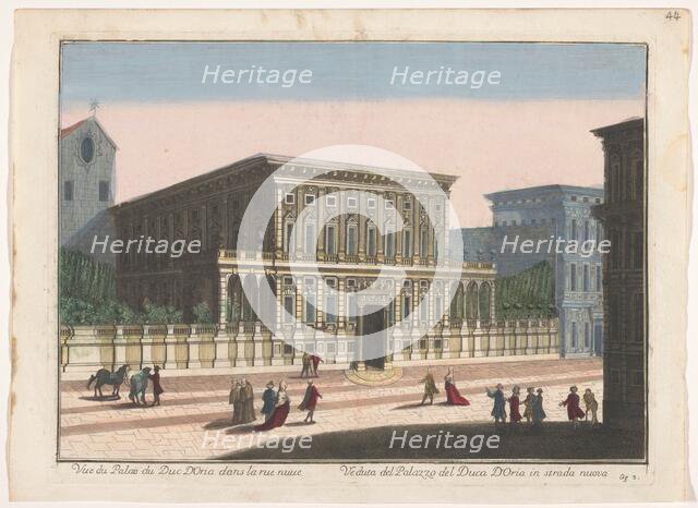 View of the Palazzo Doria-Tursi in Genoa, 1700-1799. Creator: Unknown.