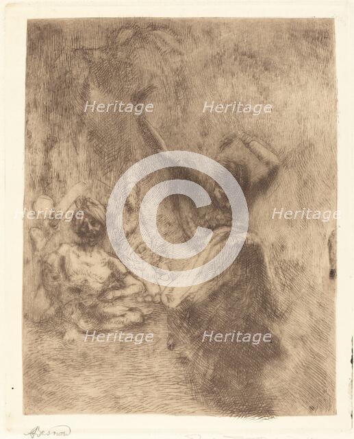 The Dancer of Tanjore (La bayadère de Tanjore), 1914. Creator: Paul Albert Besnard.