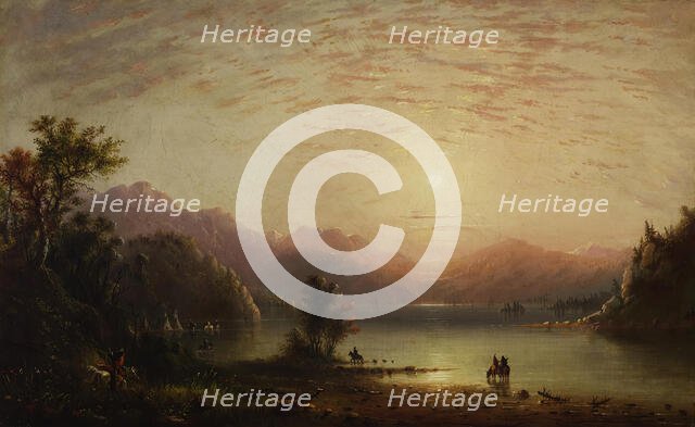 Rocky Mountain Scene, c1865. Creator: Alfred Jacob Miller.