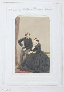 Prince of Wales and Princess Alice, 1860-69. Creator: John Jabez Edwin Mayall.