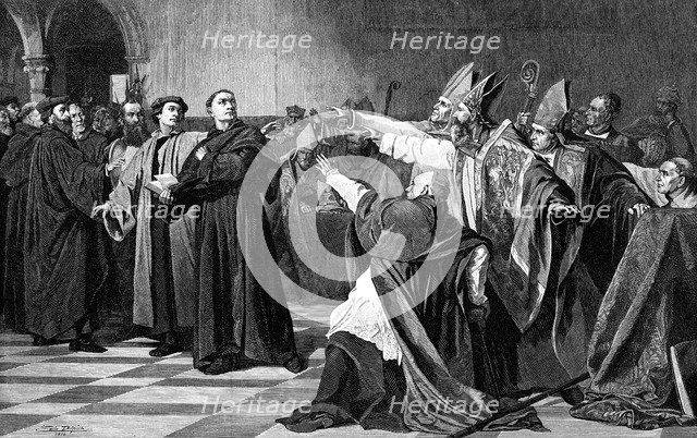 'Luther at the Diet of Worms', 1882. Artist: Unknown