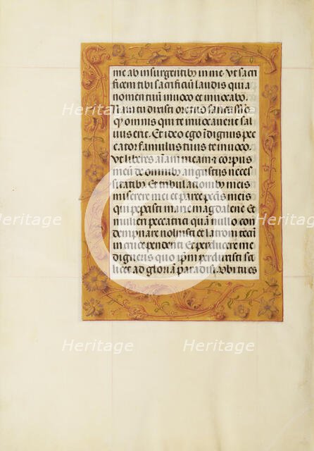 Decorated Text Page; Spinola Hours, about 1510-1520. Creator: Unknown.