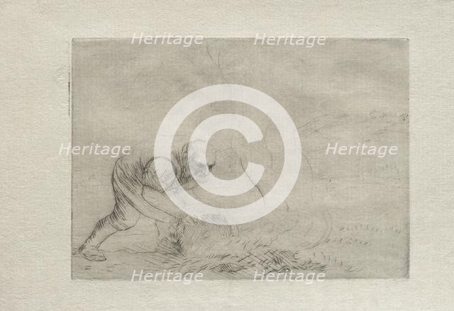 Burning the Grass. Creator: Alphonse Legros (French, 1837-1911).