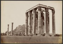 Temple of Olympian Zeus, 1860s. Creator: Petros Moraites.