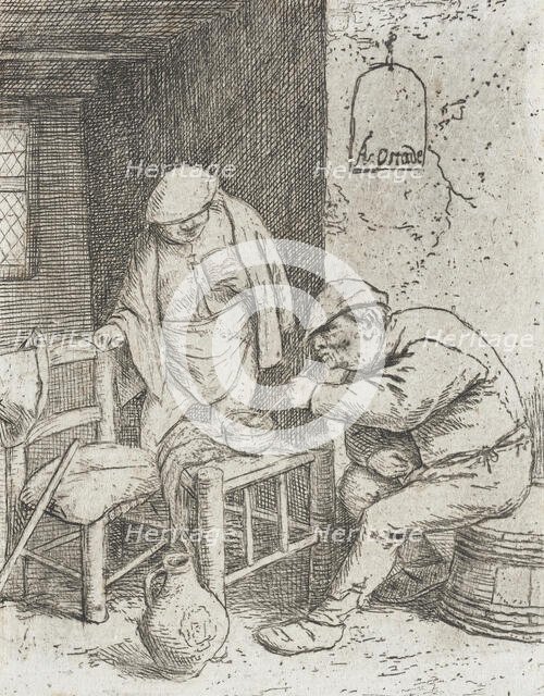 The Smoker and the Drinker, c1682. Creator: Adriaen van Ostade.