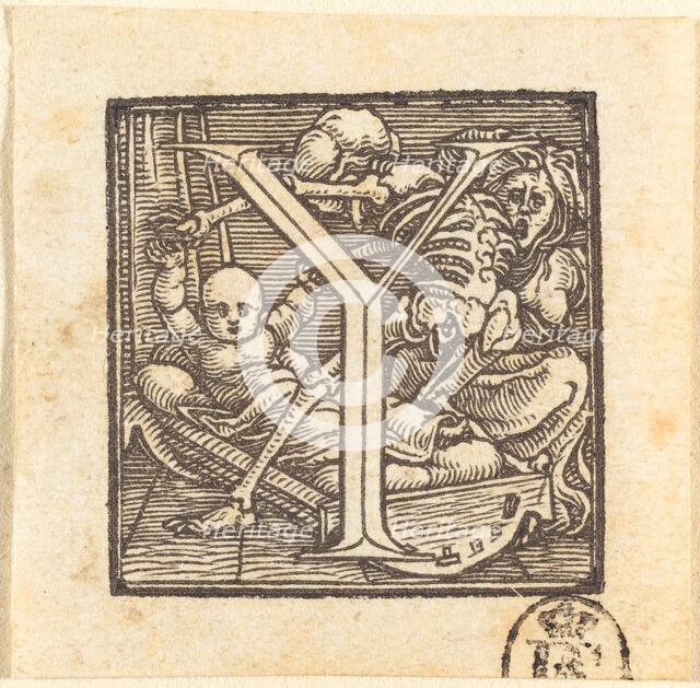 Letter Y. Creator: Hans Holbein the Younger.