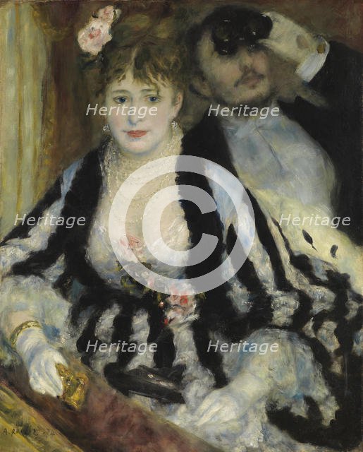 La Loge (The Theatre Box), 1874. Creator: Renoir, Pierre Auguste (1841-1919).
