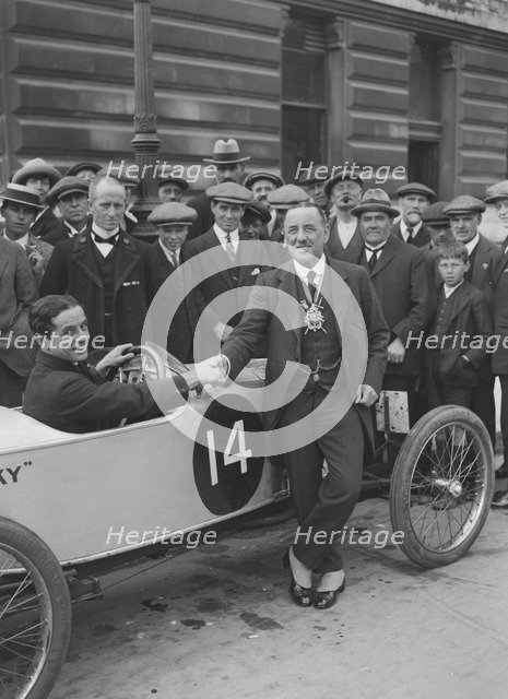 Eric Longden's Longden Special at the Southsea Speed Carnival, Hampshire. 1922. Artist: Bill Brunell.