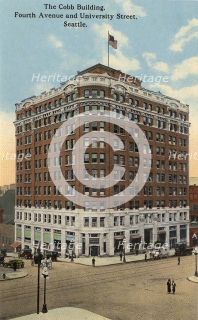 The Cobb Building, Fourth Avenue and University Street, Seattle, Washington, USA, 1911. Artist: Unknown