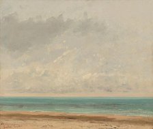Calm Sea, 1866. Creator: Gustave Courbet.