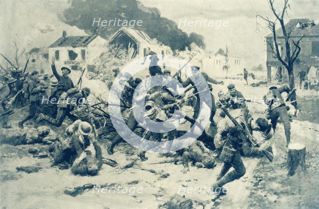 'British Infantry Storm Ruined Heudicourt', 1917. Creator: Unknown.