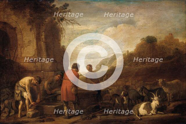 The Meeting of Jacob and Rachel, c.1638. Creator: Claes Cornelisz. Moeyaert.