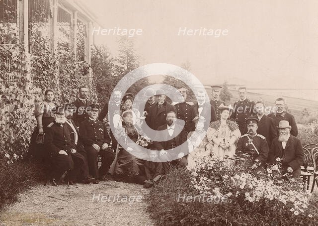 L.K. Telyakovsky - Governor-General of Yenisei province with his family and guests at...1890. Creator: Unknown.