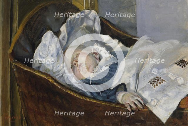 Tulla, the Artist's Grandchild, probably 1913. Creator: Christian Krohg.