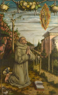 The Vision of the Blessed Gabriele, 1489. Artist: Crivelli, Carlo (c. 1435-c. 1495)