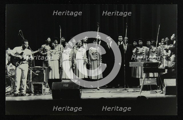 The Inspirational Choir on stage at the Forum Theatre, Hatfield, Hertfordshire, 1985. Artist: Denis Williams