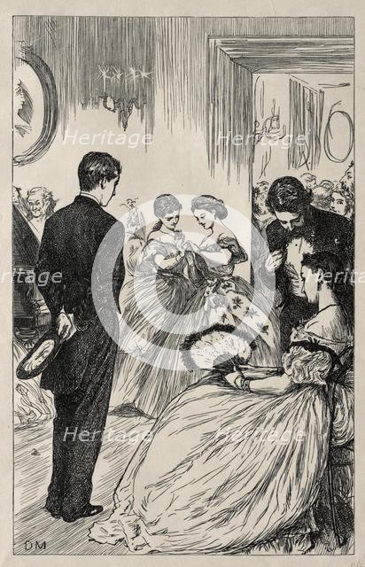 Coelebs in Search of a Mulready Envelope, 1865. Creator: George Louis Palmella Busson Du Maurier (British, 1834-1896).