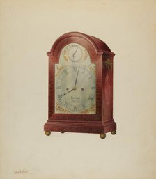 Clock, c. 1938. Creator: Frank Wenger.