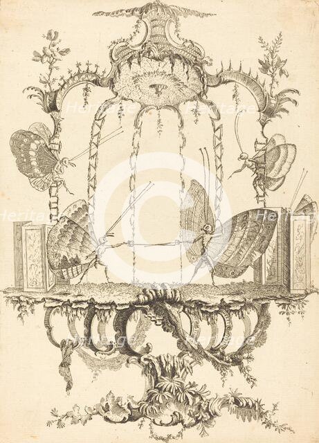 Le Duel, in or after 1756. Creator: Charles-Germain de Saint-Aubin.