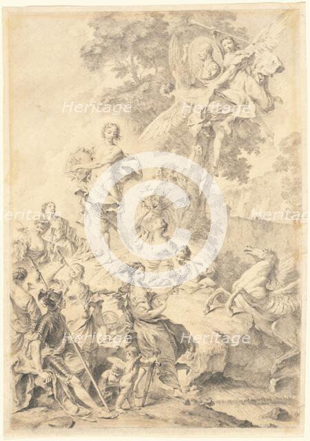 Apollo, the Muses, and Mars: In Praise of Tasso, 1740/1745. Creator: Giovanni Battista Piazzetta.