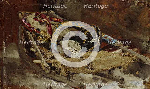 Sledge, study. Creator: Vasily Maksimov.