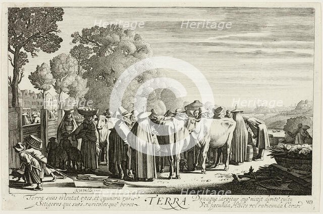 Earth, plate one from The Four Elements, 1622. Creator: Jan van de Velde II.