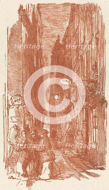 Rue Saint-Severin, published 1901. Creator: Auguste Lepere.