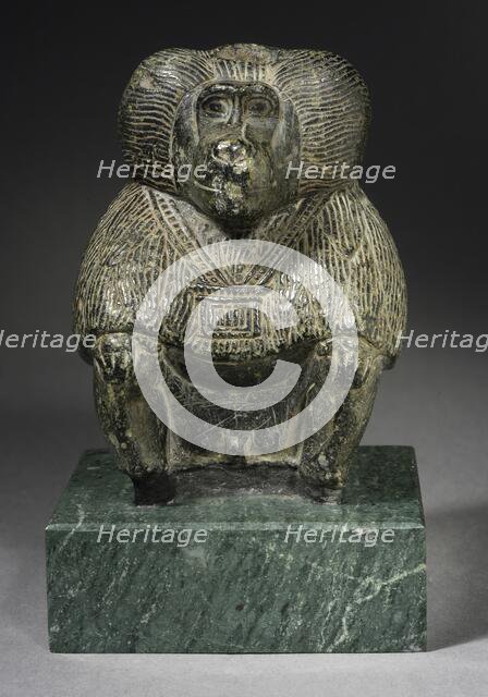 Seated Baboon, New Kingdom (1550-1070 B.C.). Creator: Unknown.