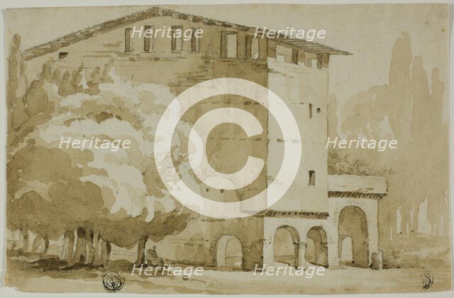 Medieval Granary in the Roman Campagna, n.d. Creator: Unknown.