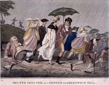 'Helter Skelter - or a shower on Greenwich Hill', London, 1798. Artist: Anon