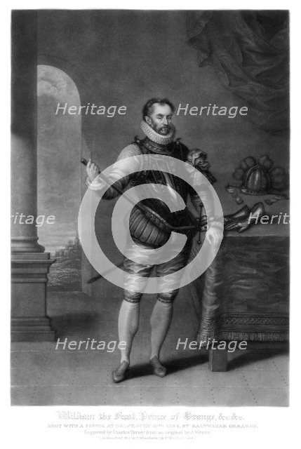 William I, Prince of Orange, (1816).Artist: Charles Turner