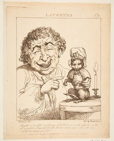 Laughter (Le Brun Travested, or Caricatures of the Passions), January 21, 1800. Creator: Thomas Rowlandson.
