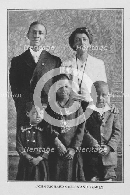 John Richard Curtis and family, 1921. Creator: Unknown.