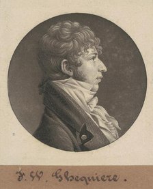 John Francis William Ghequiere, 1804. Creator: Charles Balthazar Julien Févret de Saint-Mémin.