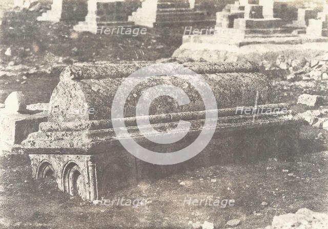 Jérusalem, Tombeau arabe, 1854. Creator: Auguste Salzmann.