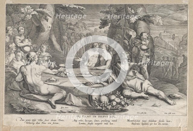 The Sinfulness of Mankind, late 16th-early 17th century. Creator: Cornelis Galle I.