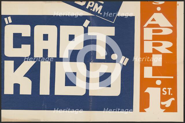 Captain Kidd, [193-]. Creator: Unknown.