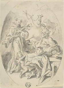 Saints Luke and Dominic, n.d. Creator: School of Francesco Solimena Italian, 1657-1747.