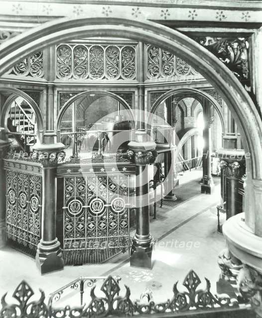 Interior of Crossness Sewage Treatment Works, Erith, London, 1949. Artist: Unknown.