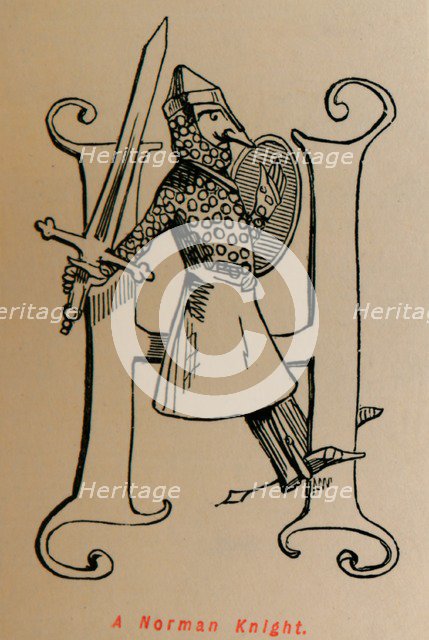 'A Norman Knight', c1860, (c1860). Artist: John Leech.