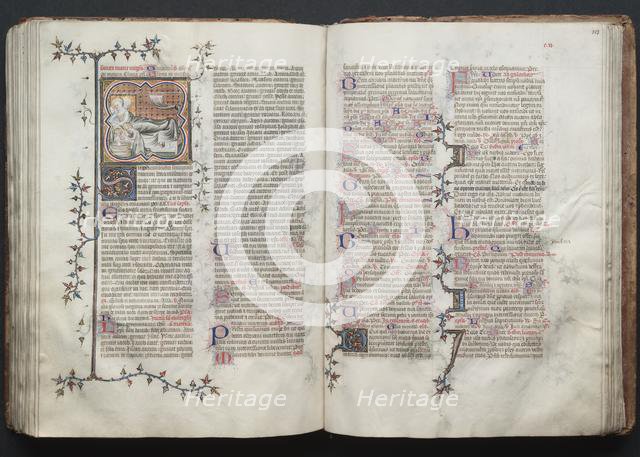 The Gotha Missal: Fol. 123r, Text, c. 1375. Creator: Master of the Boqueteaux (French); Workshop, and.