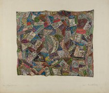 Patchwork Quilt, 1935/1942. Creator: Florence Truelson.