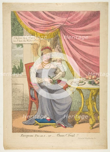 Bergami Pears, or Choice Fruit, October 1820. Creator: Unknown.