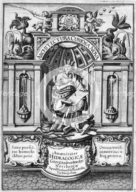 Front page of Architectura Curiosa Nova, 1664. Artist: Georg Andreas Bockler