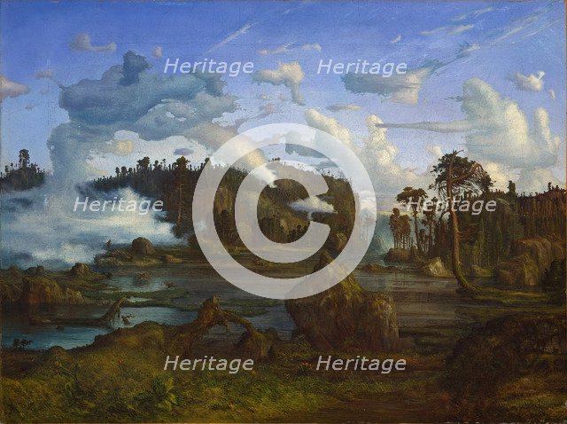 The Tarn. Artist: Hertervig, Lars (1830-1902)