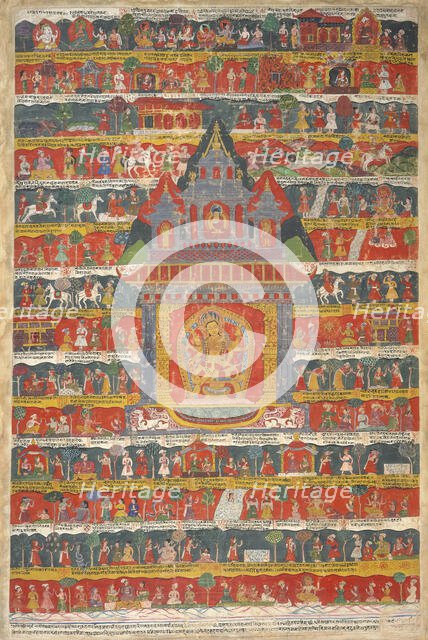 Legend of Vasudhara (Ashvaghosha Avadana), 1744. Creator: Anon.