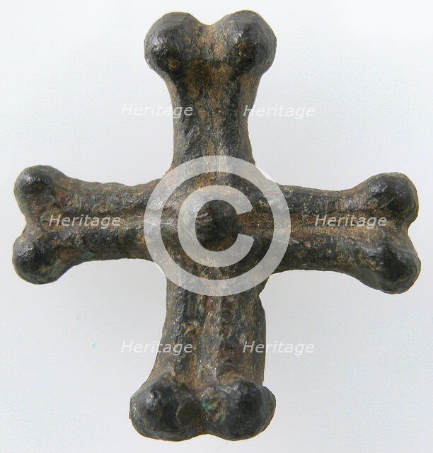 Cross, Merovingian or Carolingian, 8th-9th century. Creator: Unknown.