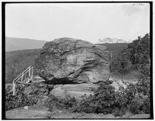 Boulder Rock and Hotel Kaaterskill, Catskill Mountains, N.Y., (1902?). Creator: Unknown.