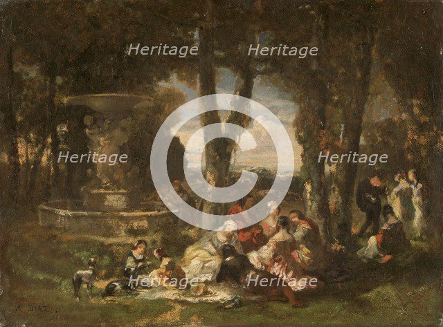 'Fete Champetre', 19th century. Artist: Narcisse Virgile Diaz de la Pena.